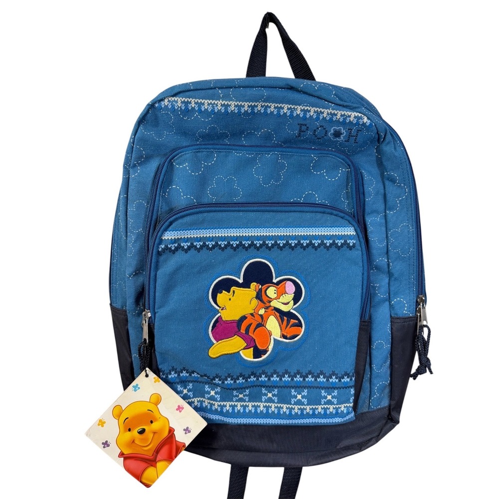 VTG Winnie the Pooh Tigger Blue Disney Backpack
